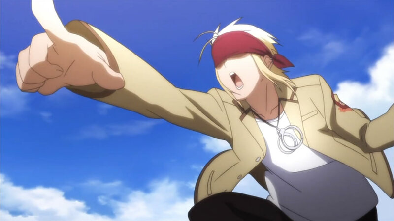 Blond Anime Character — Blue, Energetic