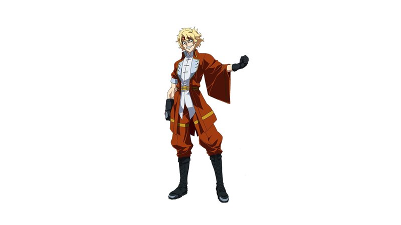Blond Anime Character — Brown, Confident