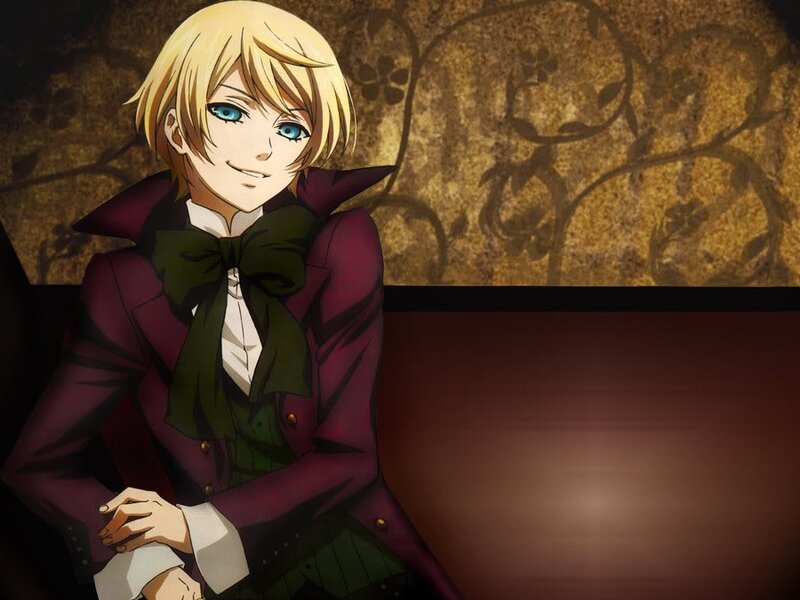 blond anime character in purple coat