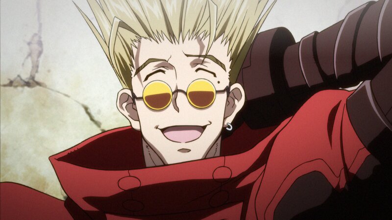 Blond Anime Character — Red, Confident