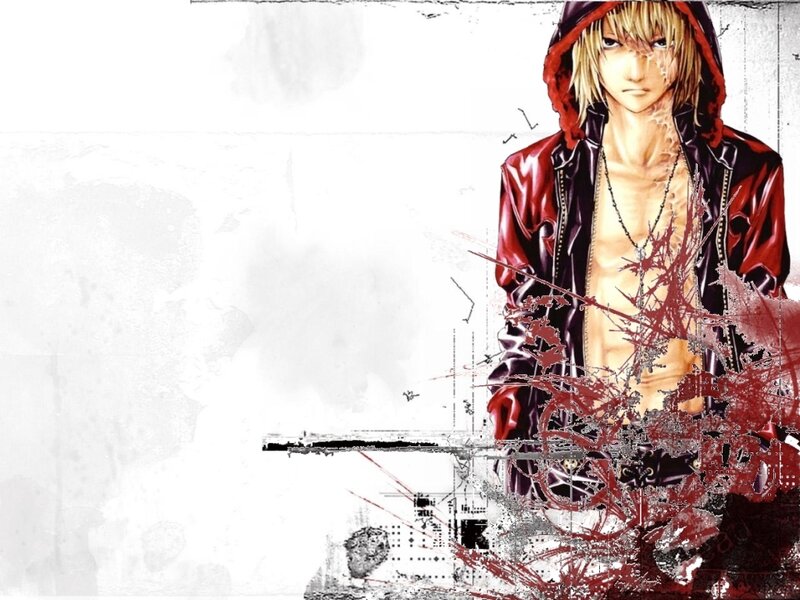 Blond Anime Character — Red, Dramatic, Manga