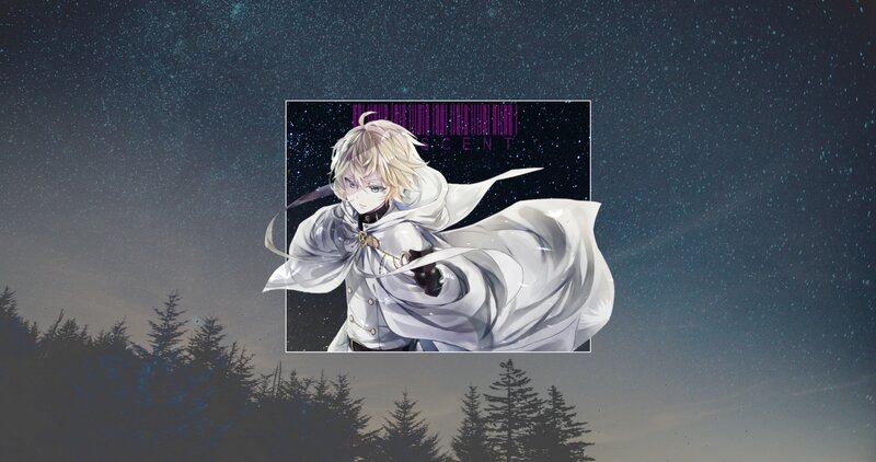 Blond Anime Character — White, Dramatic, Night, Starry Sky