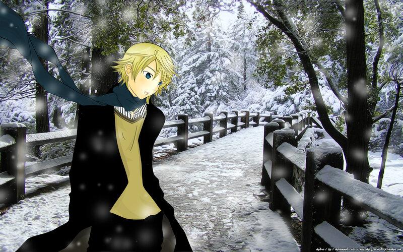 Blond Anime Character — White, Serene