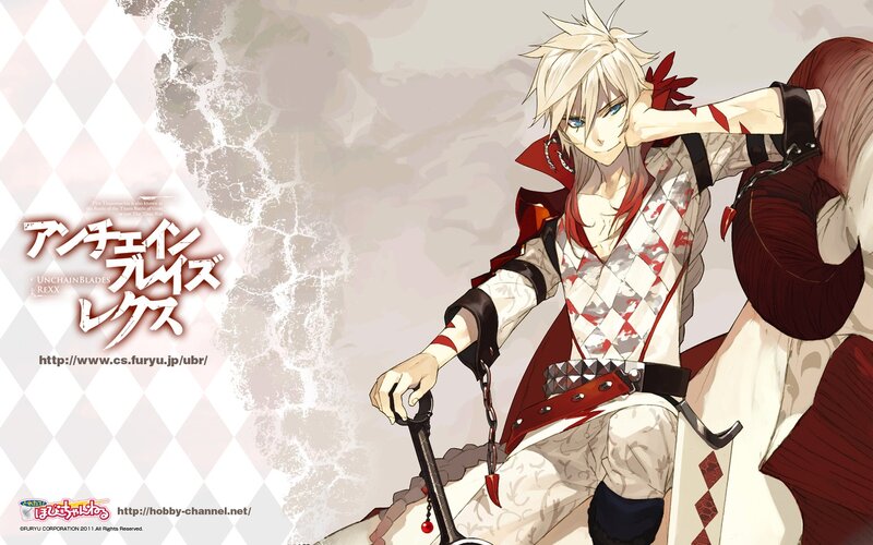 Blond Anime Character — White