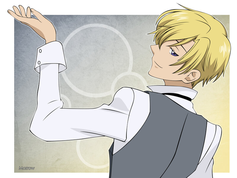 Blond Anime Character — Yellow, Confident