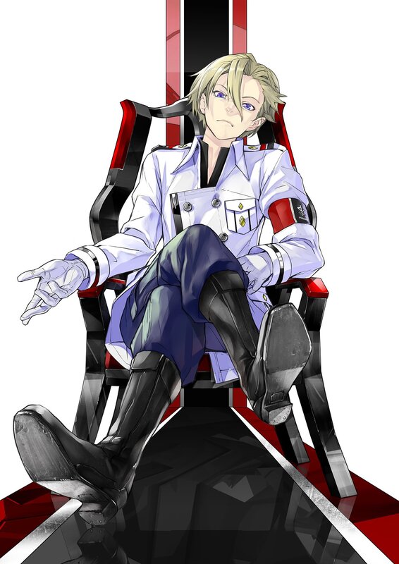 Blond Anime Man — White
