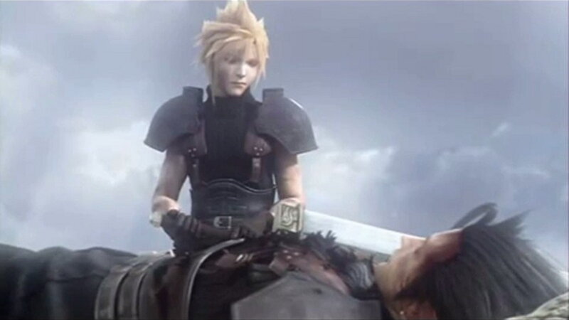Blond Character Holding Sword