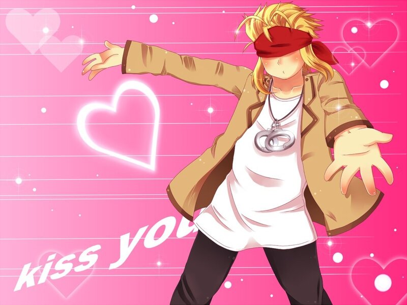 Blond Character in Coat — Pink