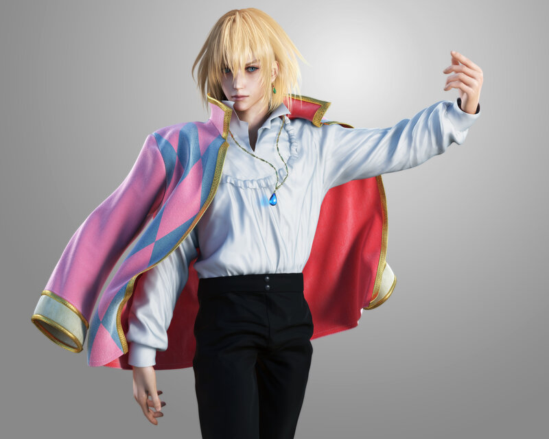 Blond Character in Coat