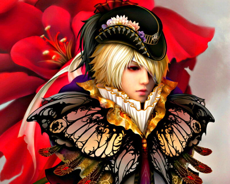 Blond Character in Ornate Costume