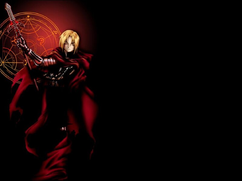 Blond Character with Sword — Black