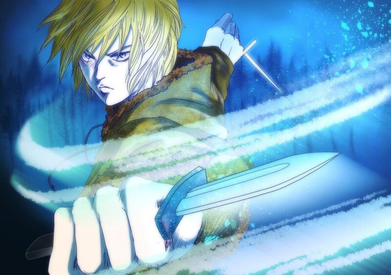 Blond Character with Swords