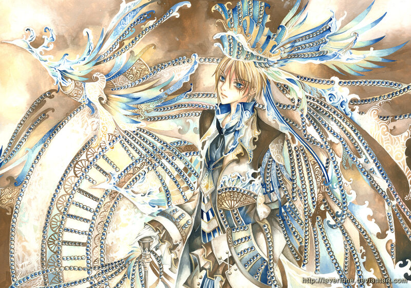 Blond Character with Wings