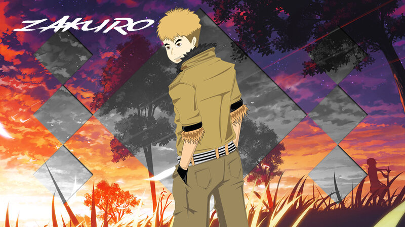 Blond-haired Anime Character — Orange, Dramatic, Sunset