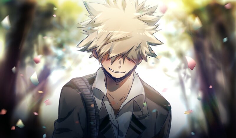 Blond-haired Anime Character — White, Bright