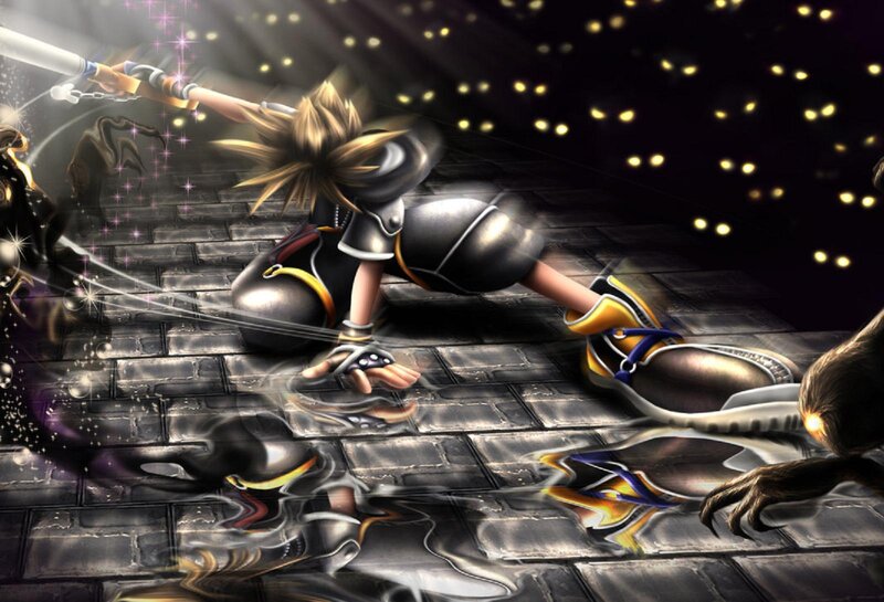Blond-haired Character Fighting