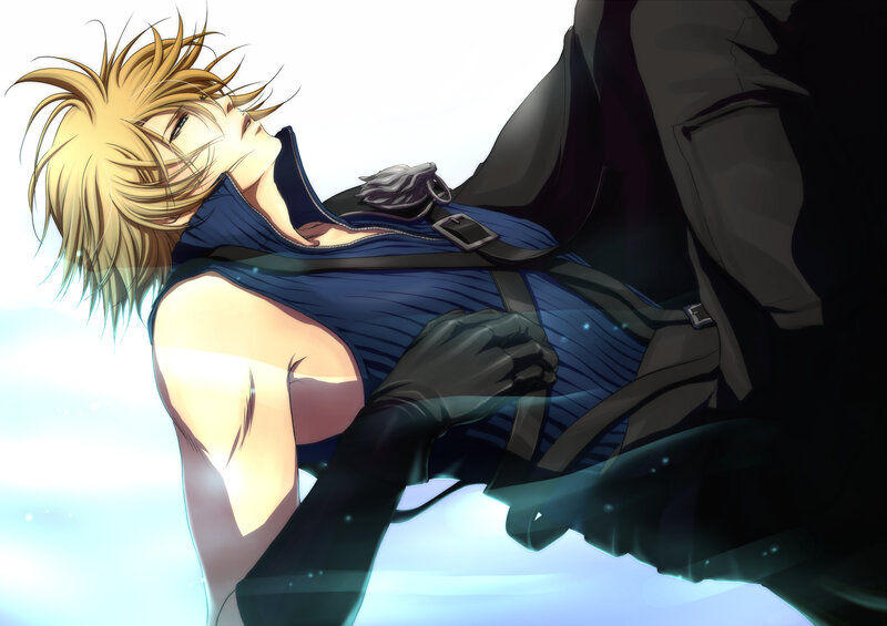 Blond-haired Male Character — Blue, Dramatic, Anime