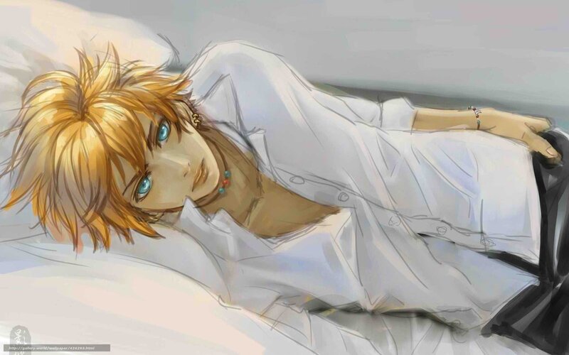Blond-haired Male Character — White