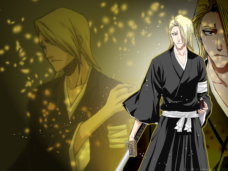 Blond-haired Man in Kimono — Black