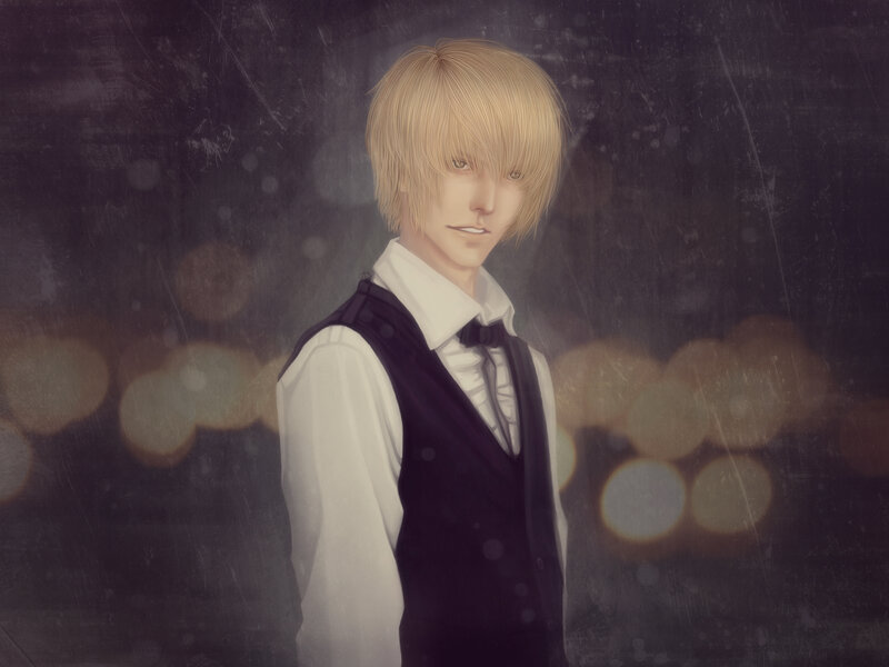 Blond-haired Man in Vest