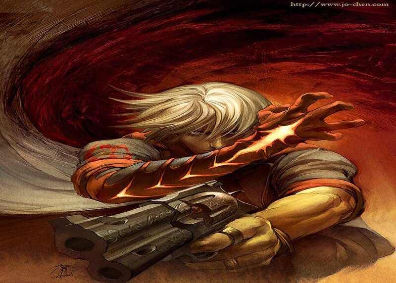 Blond-haired Man with Gun
