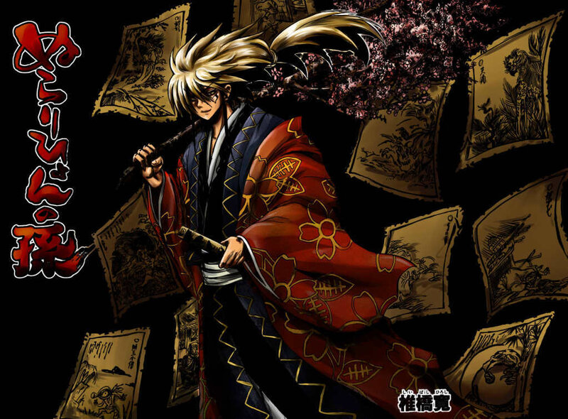 Blond-haired Samurai Warrior