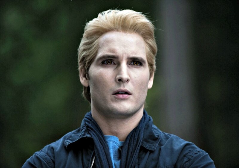 Blond Man in Jacket — Blue, Serious