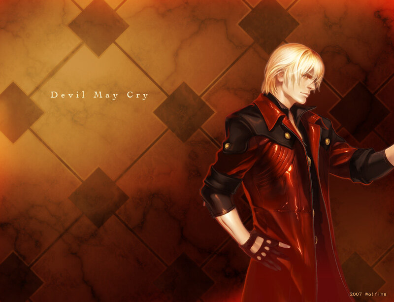 Blond Man in Red Coat — Dramatic
