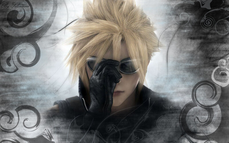 Blond Man in Sunglasses — Black, Dramatic