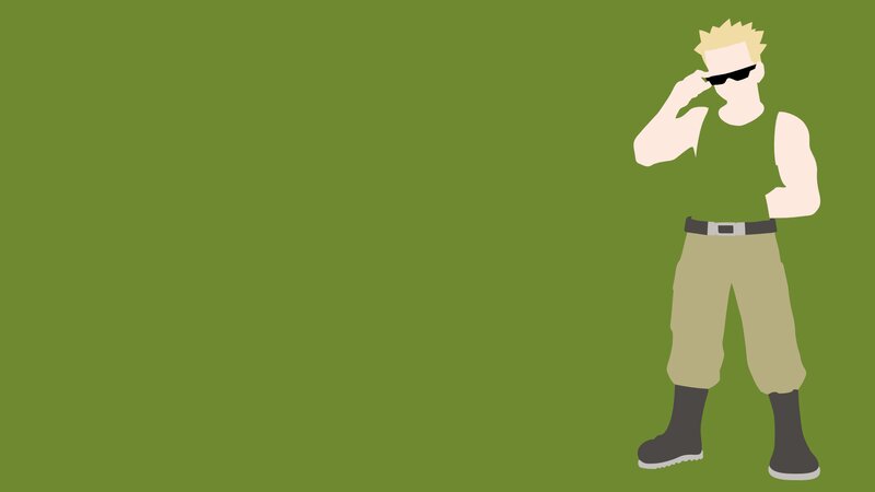 Blond Man in Sunglasses — Green