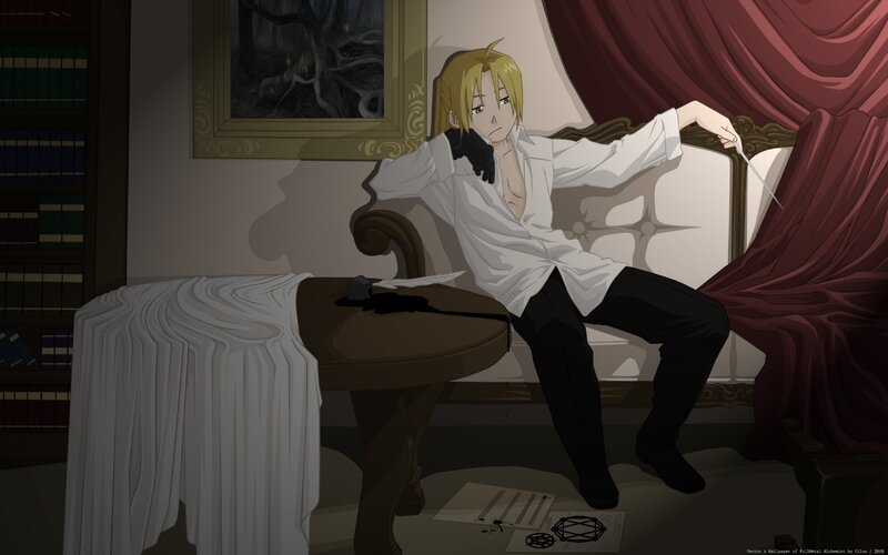 Blond Man on Couch