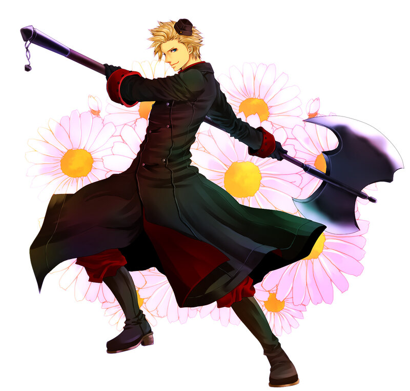 Blond Man with Axe