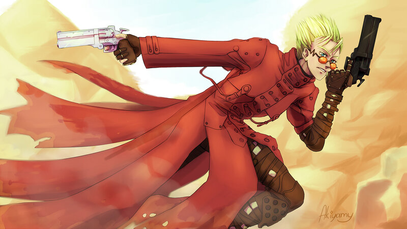 Blond Man with Guns