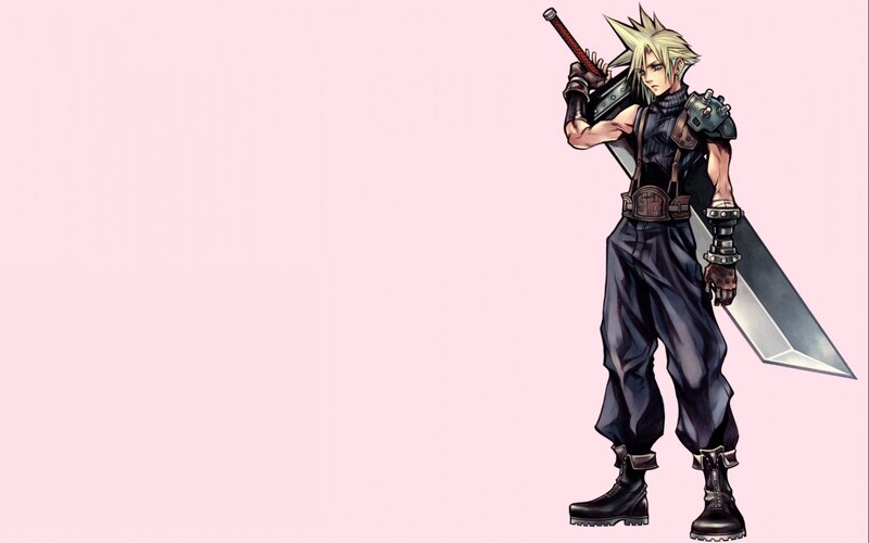 Blond Man with Sword — Pink