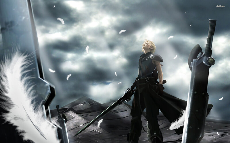 Blond Man with Swords