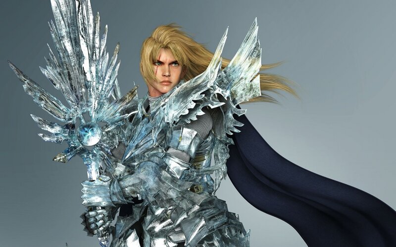 Blond Warrior in Armor
