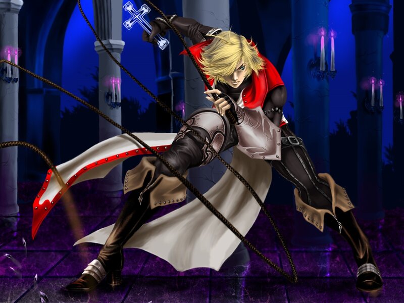 Blond Warrior with Whip