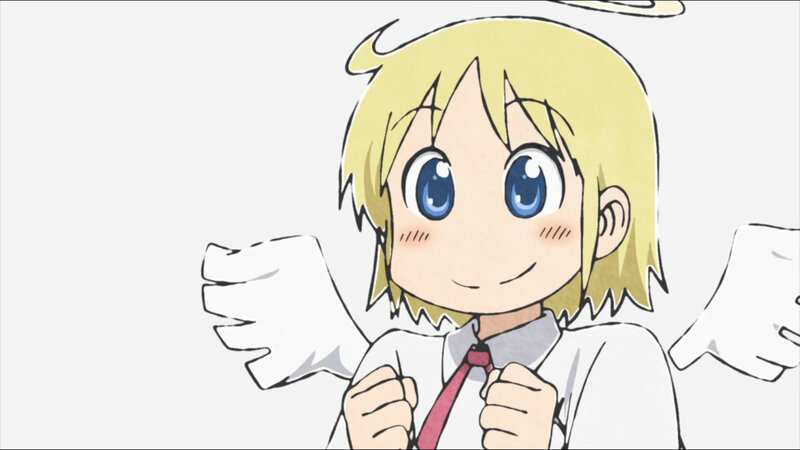 blonde angel character