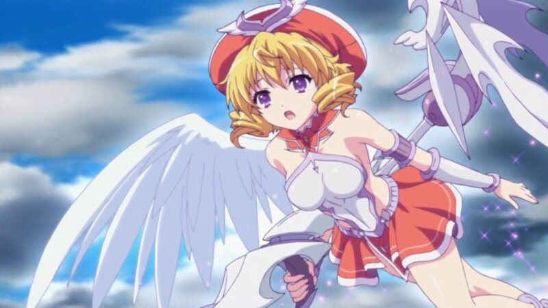 Blonde Angel Girl — Blue, Dramatic, Afternoon