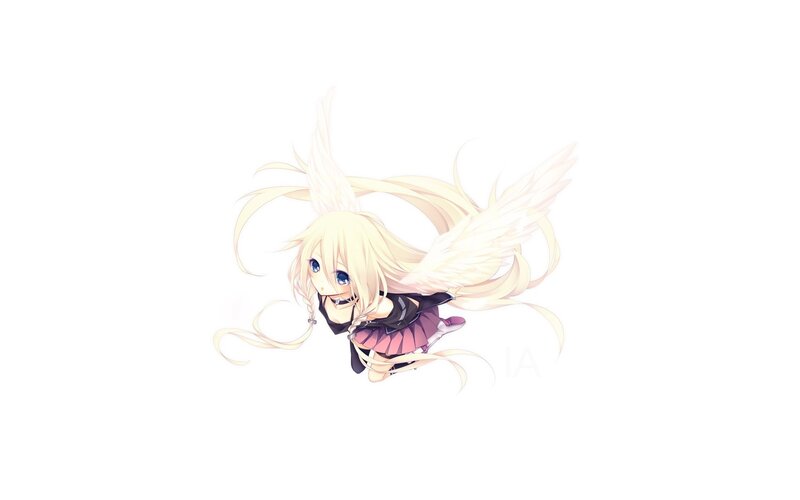 blonde angel girl character