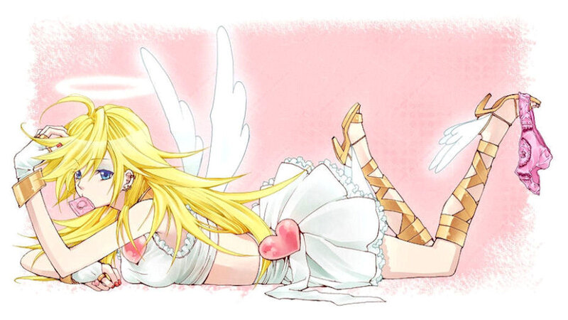Blonde Angel Girl — Pink