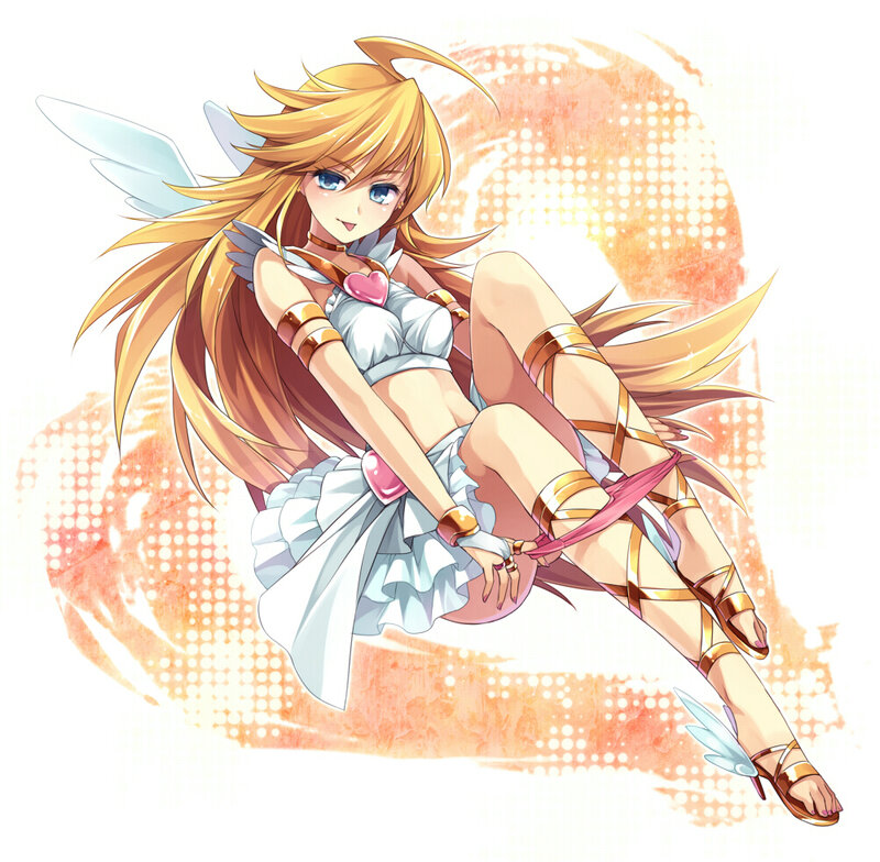 Blonde Angel Girl — White, Bright