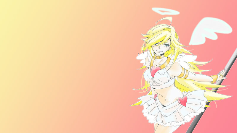 Blonde Angel Girl — Yellow, Playful, Anime