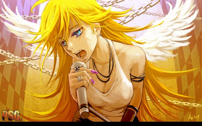 Blonde Angel Singing
