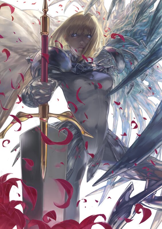 Blonde Angel Warrior — Silver