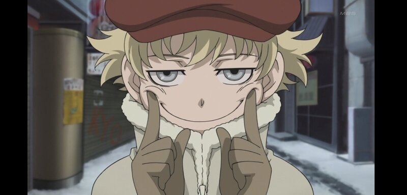 Blonde Anime Boy — Brown