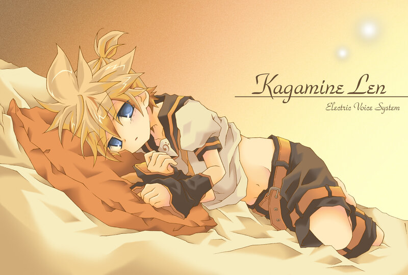 Blonde Anime Boy Lying