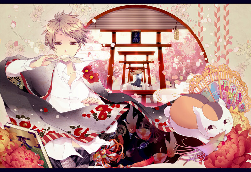 Blonde Anime Boy — Pink, Serene