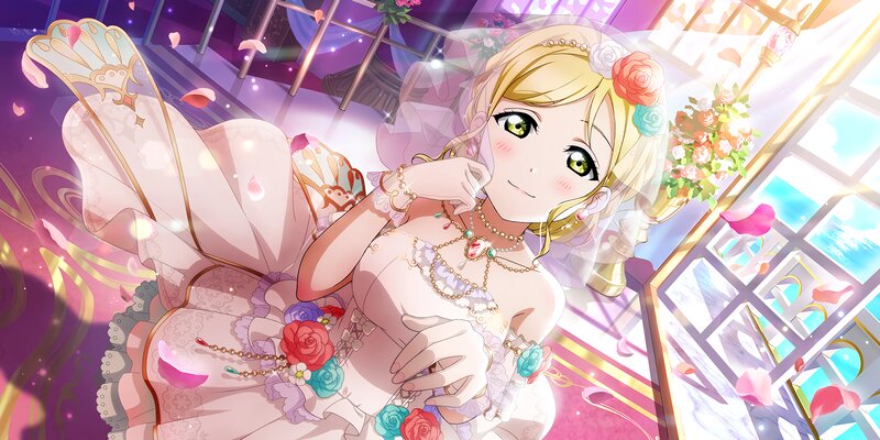 Blonde Anime Bride — Pink, Romantic