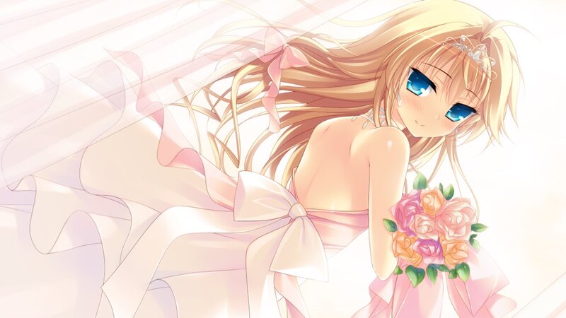 Blonde Anime Bride — Pink